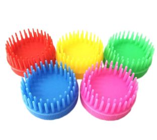 10 Packs Plastic Hair Brush Hard Tooth Shampoo Scalp Massage Combs Reusable; Random color Massage Brush
