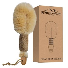 Sisal Dry Body Brush Natural Bristle Exfoliating Brush Body Scrubber for Skincare and Beauty to Improve Blood Circulation Exfoliate Skin Healthy Thera