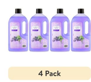 (4 pack) Equate Bubble Bath, for Adult, Senior and Teens, Lavender, 64 fl oz