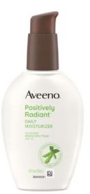 Aveeno Positively Radiant Daily Face Moisturizer Lotion with SPF 15, 4 oz