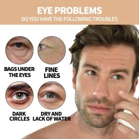 East Moon Men's Hydrating Energizing Eye Roller Firming And Lifting To Reduce Fine Lines And Dark Circles Under Eye Bags