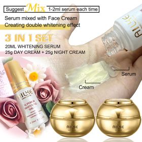 AILKE face skin care whitener collagen Cosmetics anti dark wrinkle moisturizer cream women whitening night facial Oil control