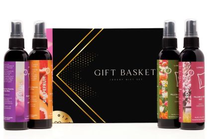 Luxury Dead Sea Spa Gift Set – Bath Salt, Mud Mask, Lavender Facial Spray & Essential Oil – Relaxation