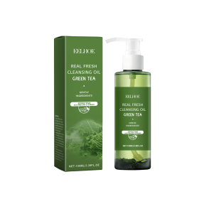 EELHOE Green Tea Makeup Remover Oil Gently Removes Makeup For Face, Eyes And Lips With Refreshing And Non-Tight Makeup Remover Oil