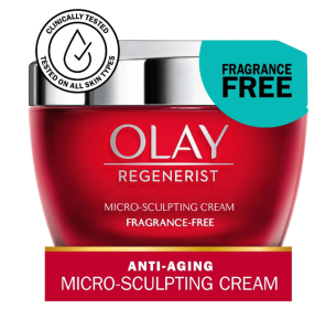 Olay Skin Care Face Moisturizer, Regenerist Micro-Sculpting Wrinkle Cream, Fragrance-Free, 1.7 oz