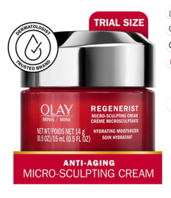 Olay Skin Care Regenerist Micro-Sculpting Face Cream, Facial Moisturizer, 0.5 oz