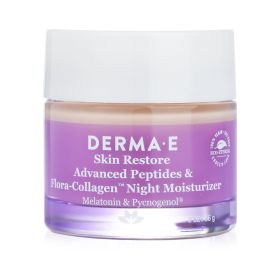 DERMA E - Skin Restore Advanced Peptides & Flora Collagen Night Moisturizer 0715 56g/2oz