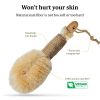 Sisal Dry Body Brush Natural Bristle Exfoliating Brush Body Scrubber for Skincare and Beauty to Improve Blood Circulation Exfoliate Skin Healthy Thera