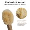Sisal Dry Body Brush Natural Bristle Exfoliating Brush Body Scrubber for Skincare and Beauty to Improve Blood Circulation Exfoliate Skin Healthy Thera