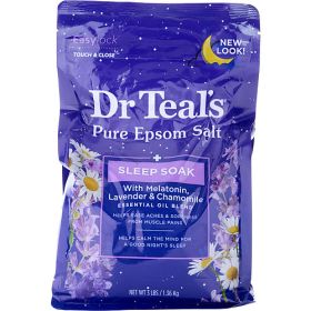 Dr. Teal's by Dr. Teal's Pure Epsom Salt Melatonin Sleep Soak with Essential Oil Blend --1.36kg/48oz