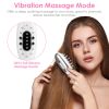 Electric Scalp Massage Comb Microcurrent Hair Brush Handheld Head Scratcher Massager Hair Oil Applicator with Vibration Micro-Current Mode Red & Blue
