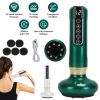 Anti Cellulite Massager Handheld Vacuum Suction Cupping Kit Beauty Tool with 12 Suction Mode 12 Heating 20Mins Auto-Off One-Key Pressure Release for A