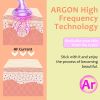 High Frequency Wand 'C Violet Portable Skin Therapy Machine for Anti-Aging - Skin Tightening - Wrinkle Reducing - Dark Circles - 4 in 1